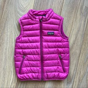 Patagonia Pink Zip Up Vest Kids 2T